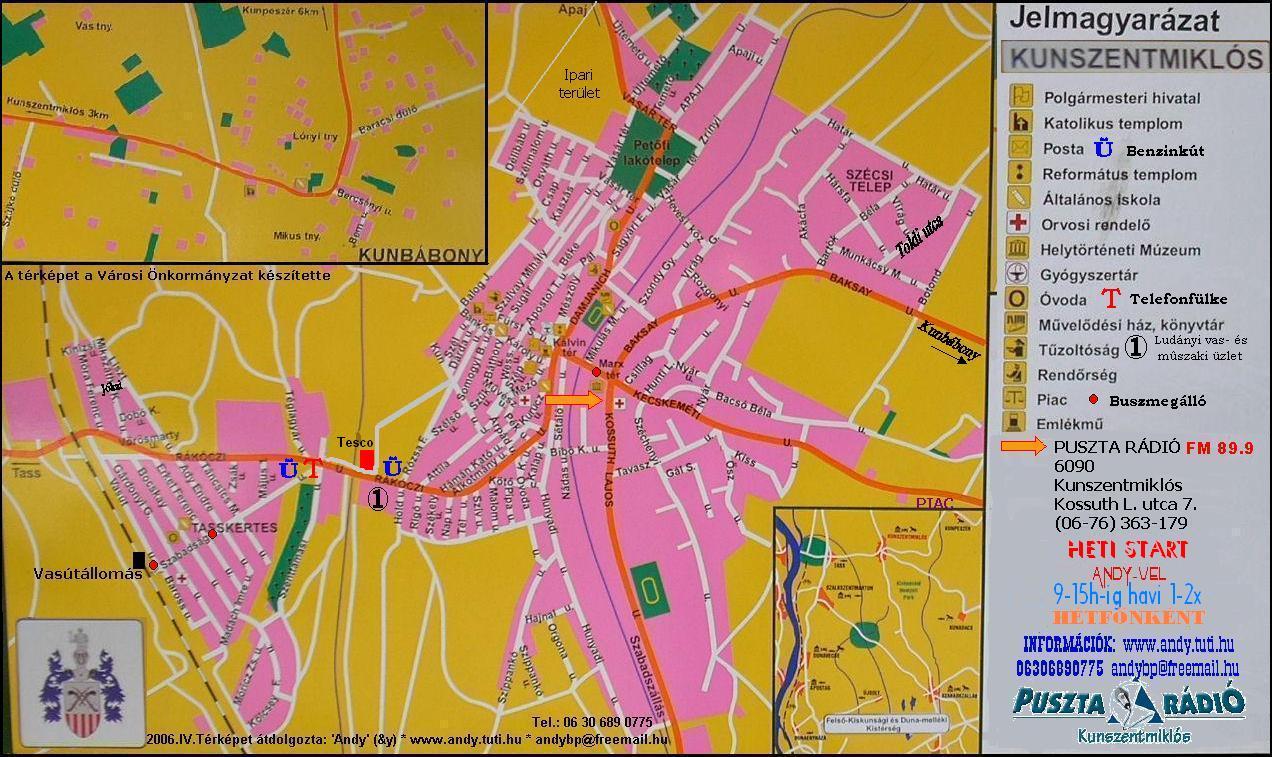 kunszentmiklós térkép Letölthető térképek :::::: Powered by: .webtar.hu ::::::* kunszentmiklós térkép